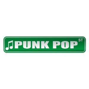   PUNK POP ST  STREET SIGN MUSIC