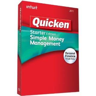 Quicken Starter Edition 2011   [Old Version] by Intuit ( CD ROM 