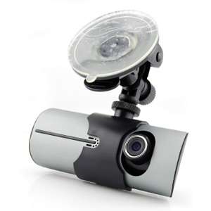 Dual Front/Rear Car Dashboard Video Camera GPS Data Recorder LCD Dash 