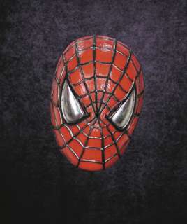 Morris Costumes Spiderman Vinyl Mask Adult Size Deluxe Soft Full Over 