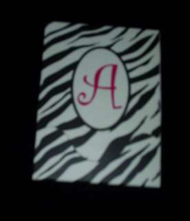 INITIAL A ZEBRA MEMO NOTE PAD W/ MAGNETIC CLOSURE  