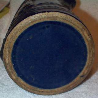 Blue Stoneware Pitcher THE MONK RARE  