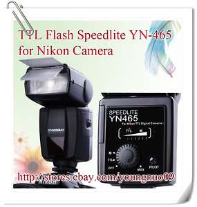 YONGNUO TTL Strobe Light YN 465 F Nikon D3100 D300 D200  