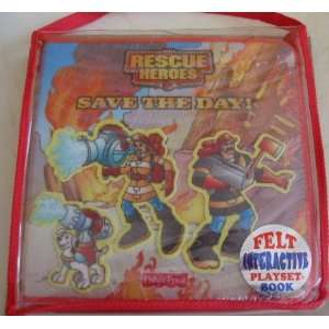  Rescue Heroes Interactive Felt Playset Book Toys & Games