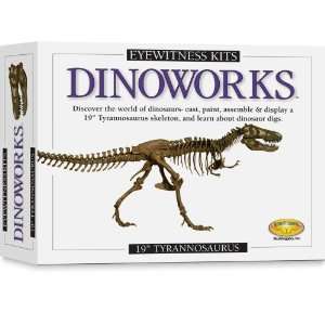   Kit Dinoworks Tyrannosaurus Rex Skeleton Casting Kit Toys & Games