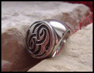NEVERENDING STORY AURYN RING REPLICA SURGICAL STEEL D20  