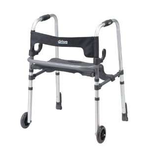 Clever Lite LS Rollator Walker with Seat and Push Down Brakes  Color 
