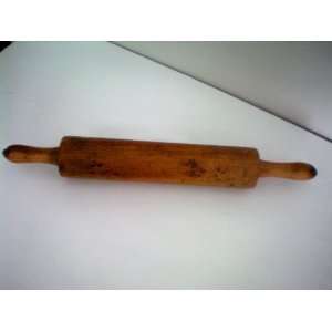  Antique Wooden Rolling Pin    1 complete piece of wood 
