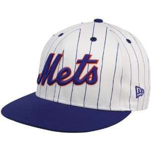  New Era New York Mets White Royal Blue Pin Snap Flat Bill 