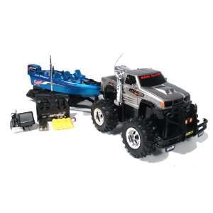   RTR RC Remote Control Truck With Boat And Trailer (Color May Vary