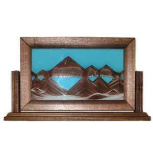 6x10 Sandscape Sand Art Picture   Choice of Color and Wood Finish Hand 