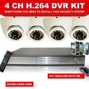  CCTV SECURITY H.264 4ch DVR 4 Camera DIY CCTV PROFESSIONAL 