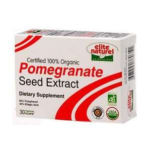 Elite Naturel Pomegranate Seed Extract (Certified 100% Organic)   30 