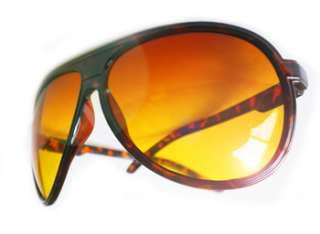 New Aviator Hangover Style Sunglasses Skiing Blocker HD Amber Yellow 