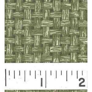   45 Wide BASKETWEAVE OLIVE Fabric By The Yard Arts, Crafts & Sewing