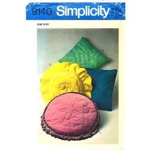  Simplicity 9140 Vintage Sewing Pattern Knife Edge Pillows 