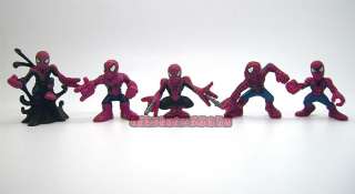Marvel Comic Super Hero Squad Lot Spiderman Loose Figure Set D  