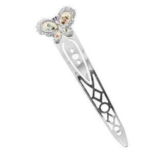  metal bookmark    beautiful butterfly silver bookmark 