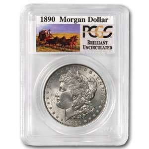  1890 Brilliant Uncriculated PCGS Stage Coach Silver Dollars 