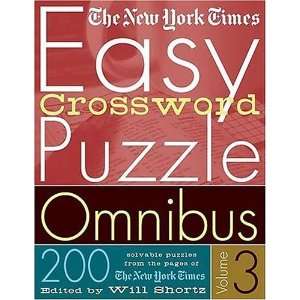  The New York Times Easy Crossword Puzzle Omnibus Volume 3 