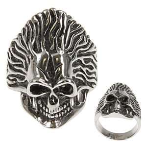    316L CASTING STAINLESS STEEL SKULL RING WIDTH 30mm Jewelry