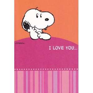  Valentines Day Card Peanuts Snoopy I Love You Health 