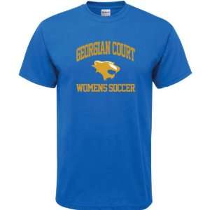   Court Lions Royal Blue Womens Soccer Arch T Shirt