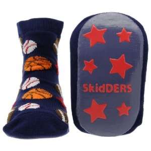 Navy Sports Skidders Baby Gripper Socks   18 mos Baby
