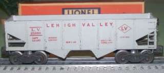 Lionel 6456 25 GRAY PAINTED Lehigh Valley hopper maroon lettering 