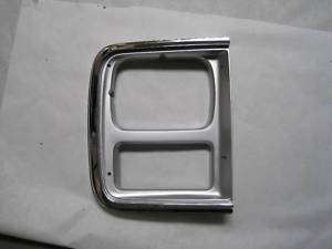 85 86 87 88 89 90 91 CHEVY VAN RH HL BEZEL CHROME *NEW*  