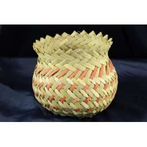    Hand Woven Tarahumara Indian Basket 5x4.5 (60)