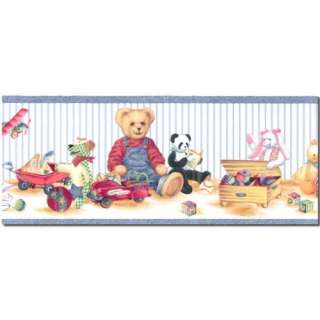 Blue Jean Teddy Bear Playtime Wall Border Nursery 14.5 781669516575 