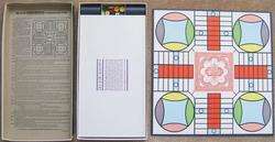 Vintage PARCHEESI BOARD GAME 1964 by SELCHOW RIGHTER Solid WOOD Game 