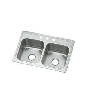  Sterling B3318 3 Specialty Sink 33 x 22 x 7 Stainless 