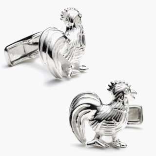  Rooster Sterling Silver Cufflinks 