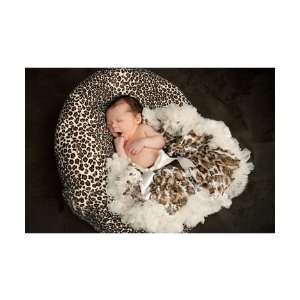  Newborn Animal Print Pettiskirt in Ivory Leopard Baby