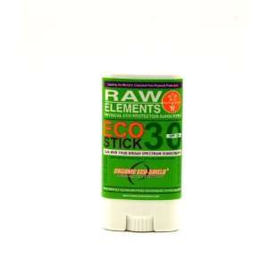    RAW ELEMENTS USA   ECO STICK 30+ All Natural Sunscreen Beauty
