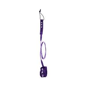    FCS Competition Weight 5 Surfboard Leash Purple
