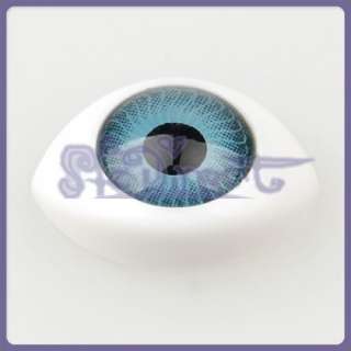 Lot 8 Iris Oval Hollow Acrylic Eyes Eyeball Doll Making  