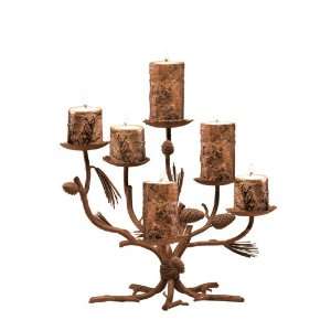  Kalco CS15PD Ponderosa Tabletop Candle Holder, Ponderosa 