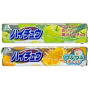 Orange & Green Apple Hi Chew Taffy Candy 2 Flavor Bundle (Japanese 