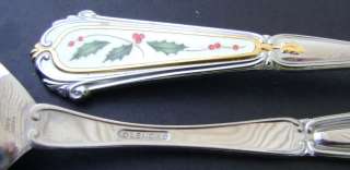 Lenox Stainless 1996 HOLIDAY Casserole Spoon & Cold Meat Fork  