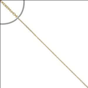   14k Yellow Gold, Rolo Tiffany Cable Chain Necklace 1mm Wide Jewelry