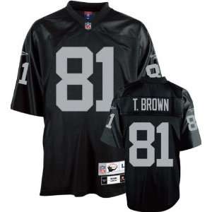  Tim Brown Black Reebok NFL EQT Replithentic 1997 Throwback 