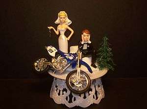 MOTORCYCLE YAMAHA Blue Dirt YZF 400 Bike Got the Key WEDDING CAKE 