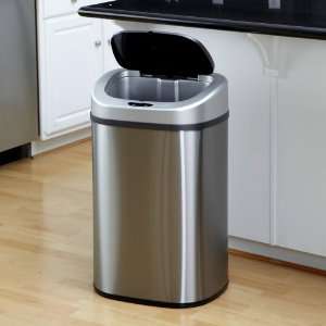 Nine Stars DZT 80 4 Touchless Stainless Steel 21.1 Gallon Trash Can 