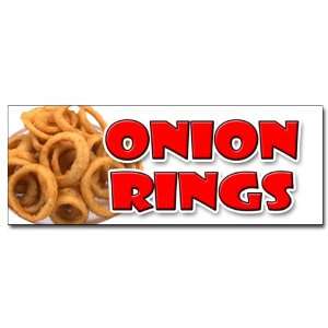 12 ONION RINGS DECAL sticker deep fried vidalia sweet crispy ring 