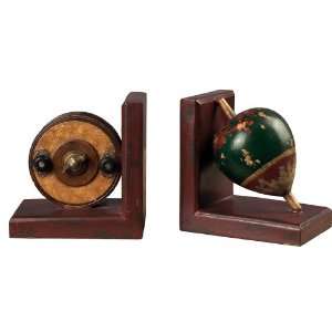   Sterling Home Antique Fishing Reel and Float Bookends