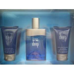  Cool Water Deep by Davidoff 3 Piece Perfume Set Beauty
