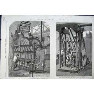  1862 Jaquard Loom Weaving Ribbons Marine Engine Zurich 